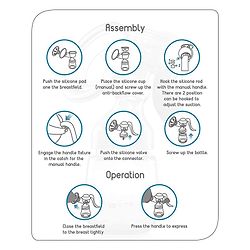 Babyhug Manual Breast Pump with Adjustable Suction & Massage Mode - Yellow