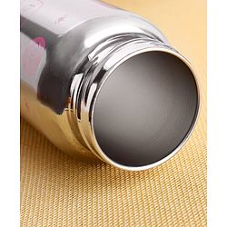 Babyhug 3-in-1 Stainless Steel Bottle with Twin Handles Pink - 180 ml