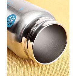 Babyhug 3-in-1 Stainless Steel Bottle with Twin Handles Blue - 180 ml