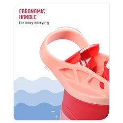 Babyhug Stainless Steel Insulated Sipper Bottle Pink - 350 ml