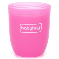 Babyhug 360 Degree Spill Proof Training Sipper Cup Pink - 240 ml| Leak Proof| Hygienic Lid| Twin Handle Sipper| Easy to Clean and Maintain| Auto-Seal| BPA Free
