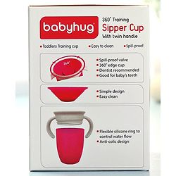 Babyhug 360° Spill Proof Training Sipper Cup Pink - 240 ml