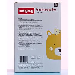 Babyhug Food Storage Containers Set of 6 - Multicolour