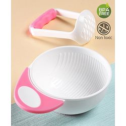 Babyhug Baby Food Grind Bowl - Pink