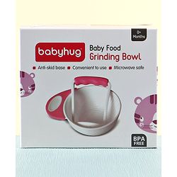 Babyhug Baby Food Grind Bowl - Pink