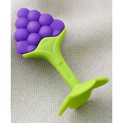 Babyhug Grapes Shape Silicone Teether - Purple
