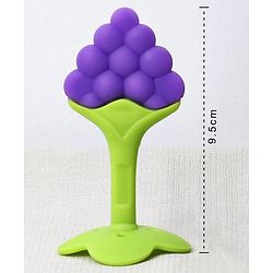 Babyhug Grapes Shape Silicone Teether - Purple