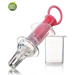 Babyhug Silicone Medicine Feeder with pacifier Cap - Pink