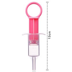 Babyhug Silicone Medicine Feeder with pacifier Cap - Pink