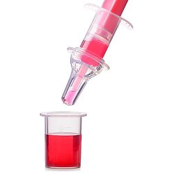 Babyhug Silicone Medicine Feeder with pacifier Cap - Pink
