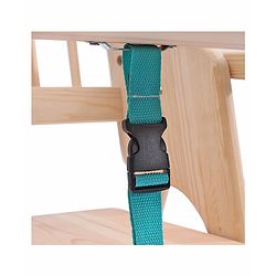 Babyhug Salvador Wooden Foldable Baby Dinning High Chair - Natural| No Assembly Required| Eco Friendly| Neutral Astetics