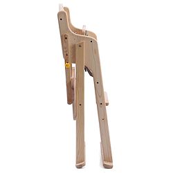 Babyhug Salvador Wooden Foldable Baby Dinning High Chair - Natural| No Assembly Required| Eco Friendly| Neutral Astetics