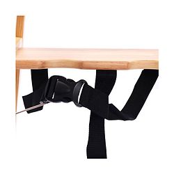 Babyhug Reine Wooden Dinning High Chair With Cushion - Natural