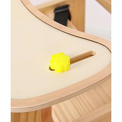 Babyhug Montreal Modern Pine Wood High Chair - Brown| Adjustable Food Tray| Stable Design