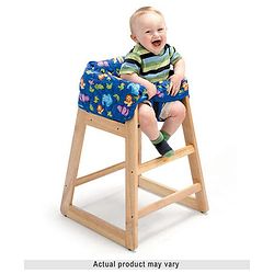 Babyhug Montreal Modern Pine Wood High Chair - Brown| Adjustable Food Tray| Stable Design