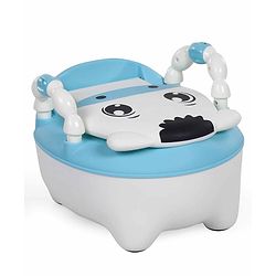 Babyhug Cow Potty Chair - White Blue