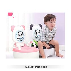 Babyhug Cow Potty Chair - White Blue