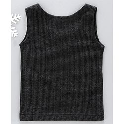 Babyhug Sleeveless Thermal Vest - Dark Grey