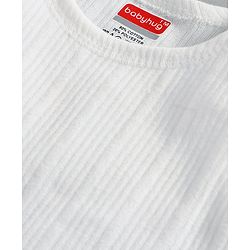 Babyhug Sleeveless Pullover Thermal Vest  - Off White