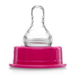 Babyhug BPA-Free Natural Glass Baby Bottle  125 ml, Pink | Anti-Colic Silicone Nipple| Leak-Resistant | Durable | Ideal for Newborns & Toddlers | Travel friendly