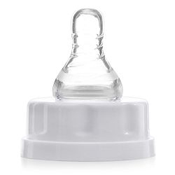Babyhug Mountain Shape Feeding Bottle White 125 ml - ( Nipple Design May Vary)