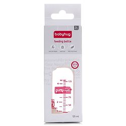 Babyhug Mountain Shape Feeding Bottle White 125 ml - ( Nipple Design May Vary)