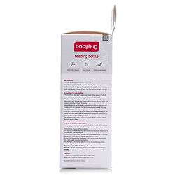 Babyhug Mountain Shape Feeding Bottle White 125 ml - ( Nipple Design May Vary)