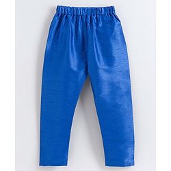 Babyhug Full Sleeves Embroidered Sherwani Set - Red Blue