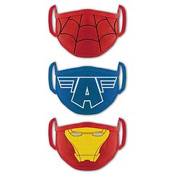 Babyhug 2 to 4 Years Washable & Reusable Knit Face Mask Superheroes - Pack of 3
