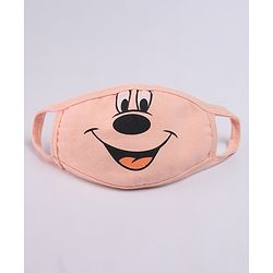 Babyhug 4 to 8 Years Washable & Reusable Knit Face Mask Mickey Mouse - Pack of 2