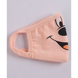 Babyhug 4 to 8 Years Washable & Reusable Knit Face Mask Mickey Mouse - Pack of 2