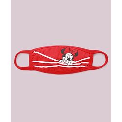 Babyhug 2 to 4 Years Washable & Reusable Knit Face Mask Minnie Mouse - Pack of 2