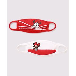 Babyhug Washable & Reusable Knit Face Mask Minnie Mouse - Pack of 2
