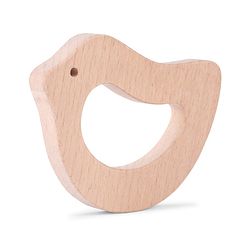 Babyhug Natural Steam Beech Wood Teether Pack of 2 (design may vary)