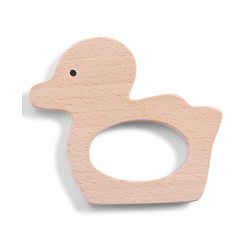 Babyhug Natural Steam Beech Wood Teether Pack of 2 (design may vary)