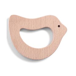 Babyhug Natural Steam Beech Wood Teether Pack of 2 (design may vary)