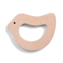Babyhug Natural Steam Beech Wood Teether Pack of 2 (design may vary)