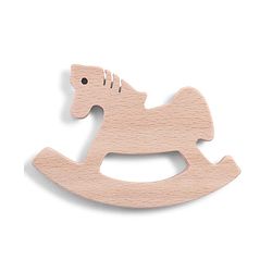 Babyhug Natural Steam Beech Wood Teether Pack of 2 (design may vary)