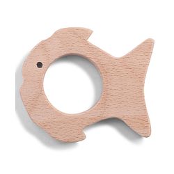 Babyhug Natural Steam Beech Wood Teether Pack of 2 (design may vary)