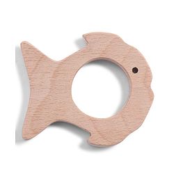 Babyhug Natural Steam Beech Wood Teether Pack of 2 (design may vary)