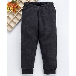 Babyhug Full Length Thermal Leggings - Dark Grey