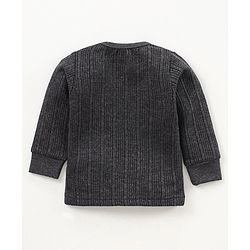 Babyhug Full Sleeves Thermal Vest - Dark Grey
