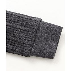 Babyhug Full Sleeves Thermal Vest - Dark Grey