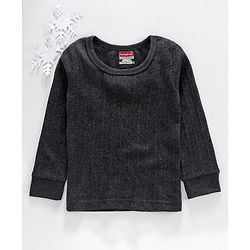 Babyhug Full Sleeves Thermal Vest - Dark Grey