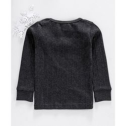 Babyhug Full Sleeves Thermal Vest - Dark Grey