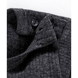 Babyhug Full Sleeves Thermal Vest - Dark Grey