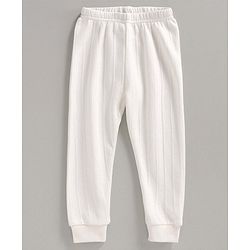 Babyhug Full Length Thermal Bottoms - Off White