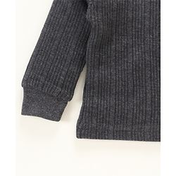Babyhug Full Sleeves Thermal Vest - Dark Grey