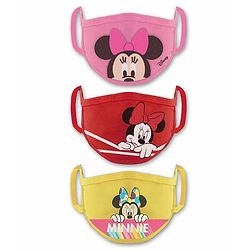 Babyhug 4 to 8 Years Washable & Reusable Knit Face Mask Minnie Mouse - Pack of 3