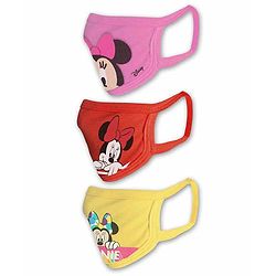 Babyhug 4 to 8 Years Washable & Reusable Knit Face Mask Minnie Mouse - Pack of 3
